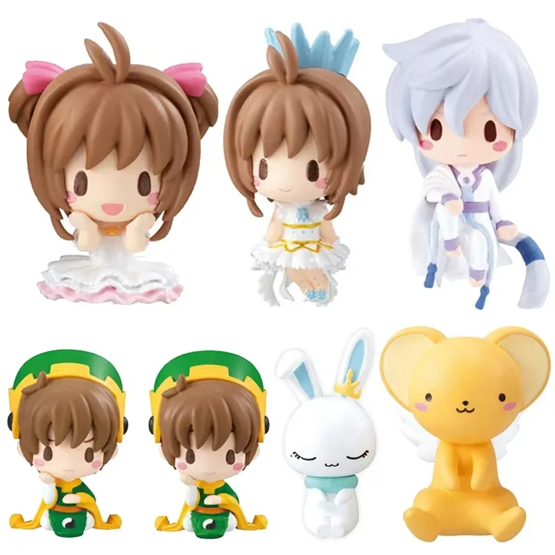 Gashapon Capsule Toy Data Cable Line Ornaments Card Captor SAKURA KINOMOTO SAKURA LI SYAORAN Figurine Kids Gifts