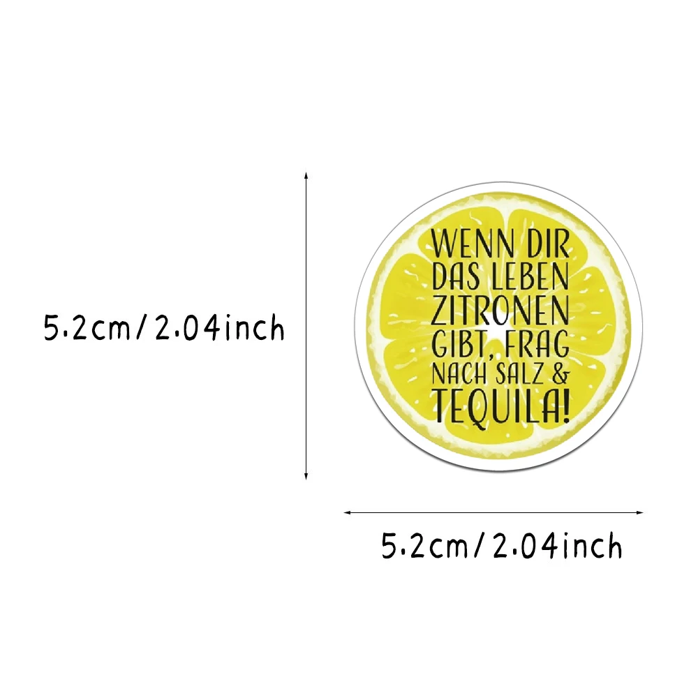 50 قطعة من ملصقات اقتباسات ملهمة ألمانية إبداعية لتزيين خوذة جراب هاتف ذاتي الصنع ملصقات شخصية لكوب الماء #3