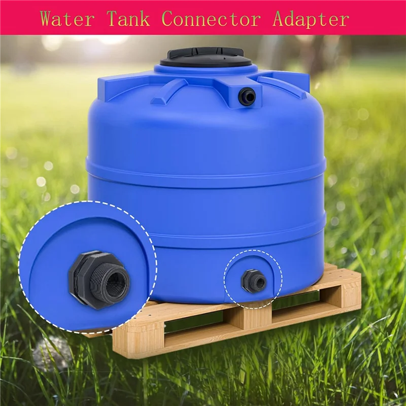 Fresh 12X PVC Bulkhead Fitting 3/4 Inch With Plugs,Garden Hose Adapter With Clamp Kit,Water Tank Connector