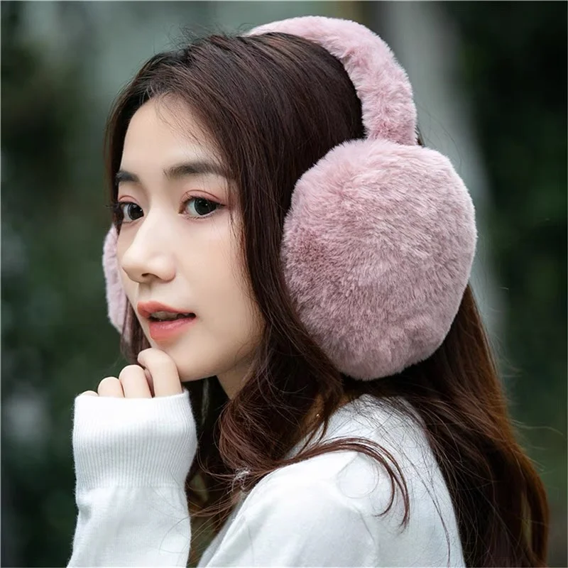 Solid Soft Plush Ear Keep Warmer Winter Earmuffs for Women Men Fashion Outdoor Earflap Protection Ear-Muffs Ear Cover