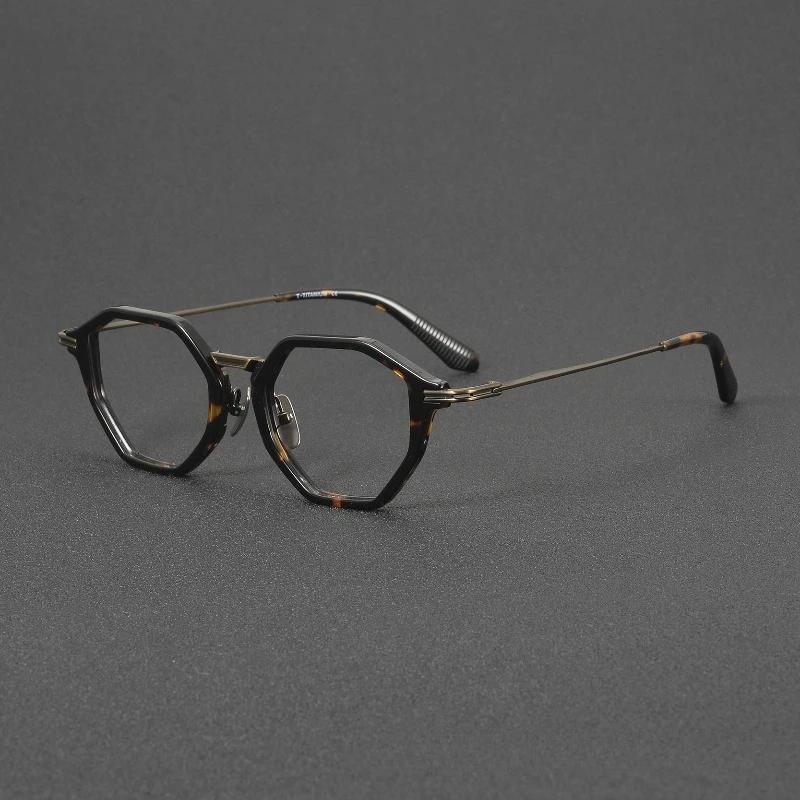 

Retro Handmade Polygon Women Optical Frames DTX-448 Myopia Glasses for Women Reading Anti Blue Light Titanium Oculos De Grau
