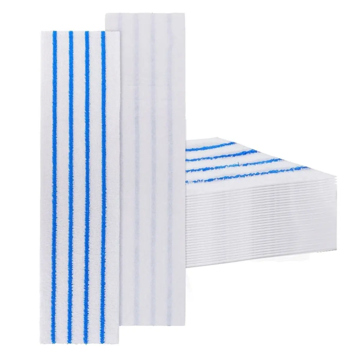 A1159K 30 Pack Replacement Disposable Microfiber Pad for Quick Connect Mop System, Wet & Dry Cleaning Refills SUMMER