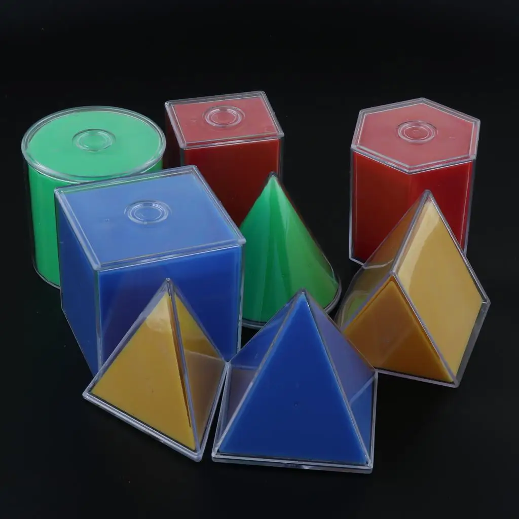 3D geometrische Feststoffe Demontage Geometrie Formen Kinder Mathe-Spielzeug