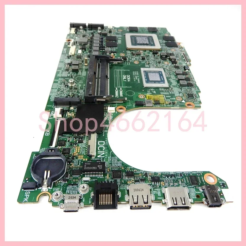 19802-1 with R5-4600H/R7-4800H CPU  RX5600-V4G GPU Laptop Motherboard For DELL G5 SE 5505 Notebook Mainboard 100% Tested OK