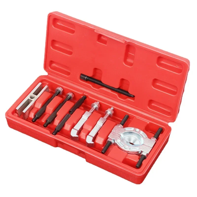 9pcs Car Repair Tool Portable Bearing Splitter Separator Puller Kit High Strength Metal Bearing Removal Tool Set With Box