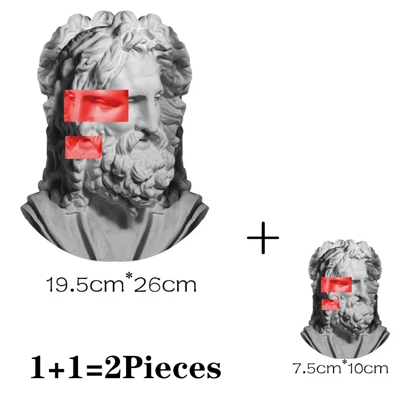 تماثيل الرجعية ديفيد الحرارية لاصق الحديد على بقع منصهر الكي للملابس نقل الحرارة الحرارية تي شيرت ملصق مخصص #3
