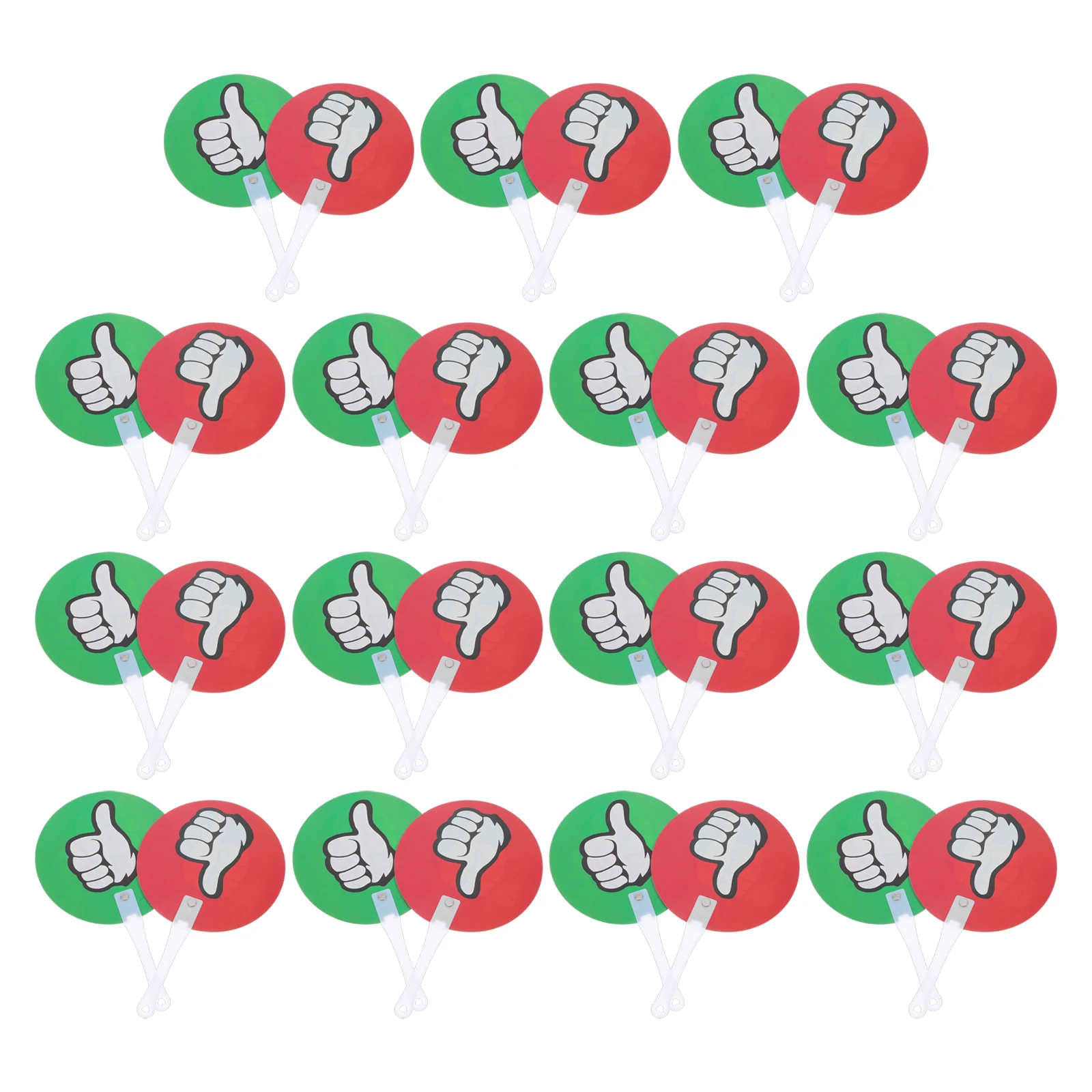 

30pcs Reusable Paddle Classroom Judging Board Game School Supplies For Teachers Plastic Paddle Voting Accessories Voting