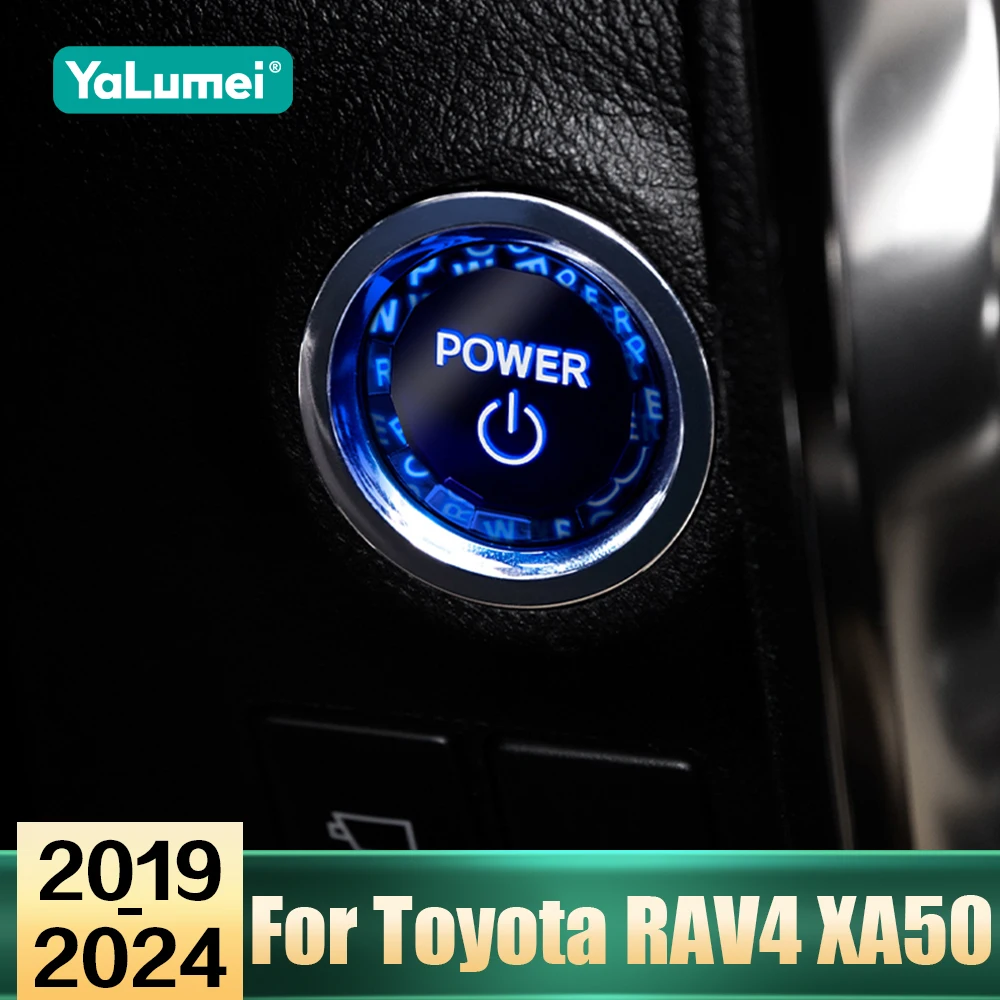 

For Toyota RAV4 XA50 RAV 4 Hybrid 2019 2020 2021 2022 2023 2024 Car Accessory Engine Start Stop Switch Button Push Cover Sticker