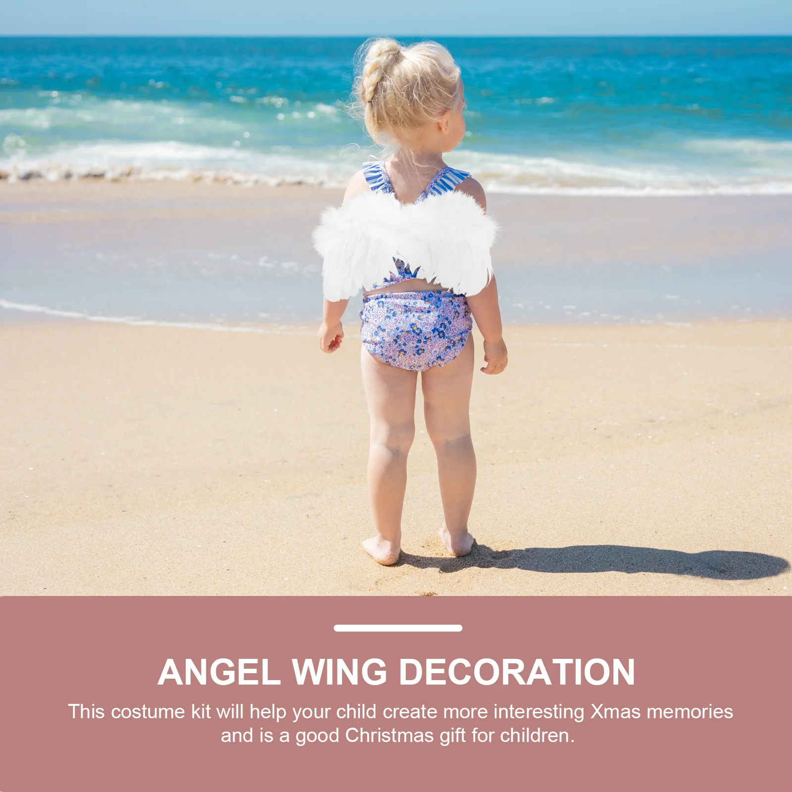 

1 Set Leaves Headband Decor Kids Fairy Costume Photo Prop Christmas Party Decoration Children Wing Adorns Golden Girl