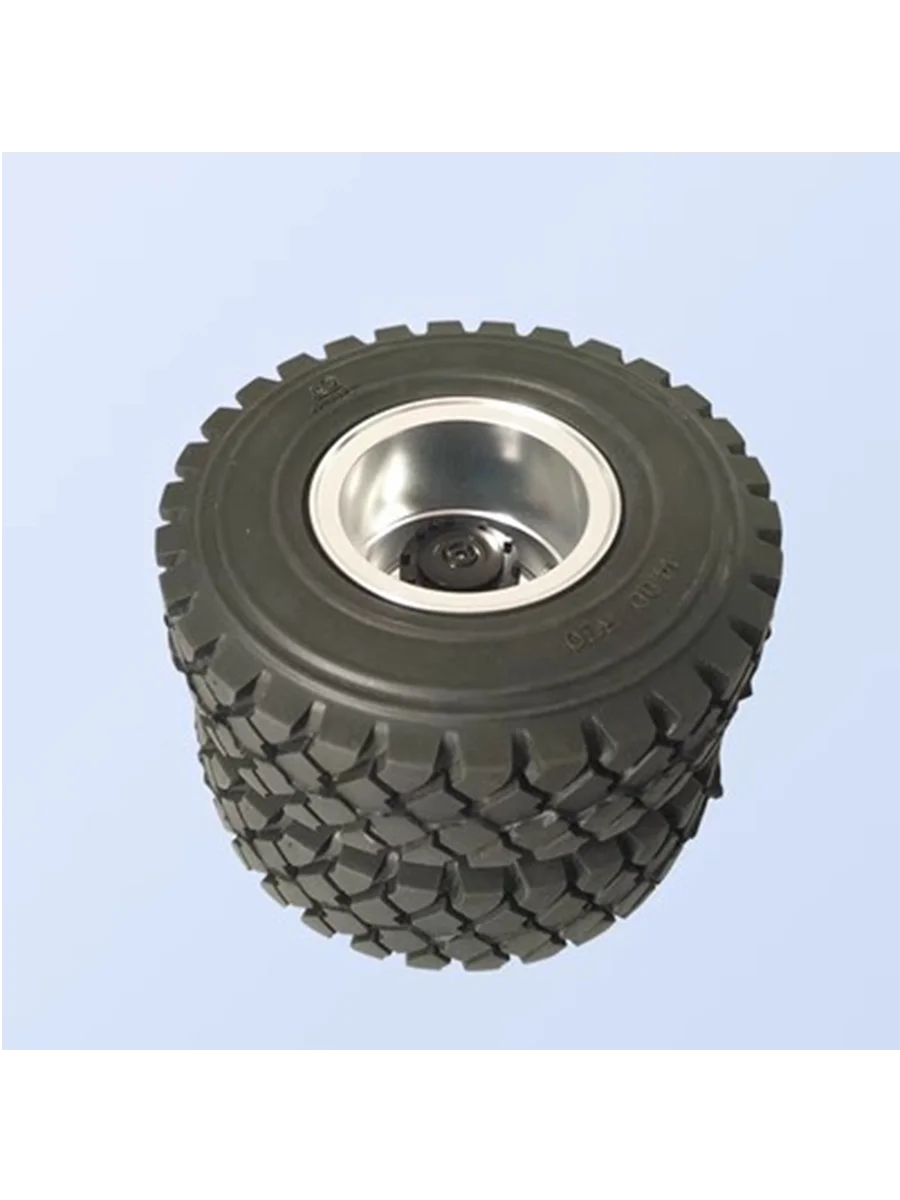 JDM-131 Heavy-Duty Trailer With 100mm Tire Lock Rear Wheel Hub  For Tamiya Lesu Scania Man Actros Volvo Car Parts Rc Truck