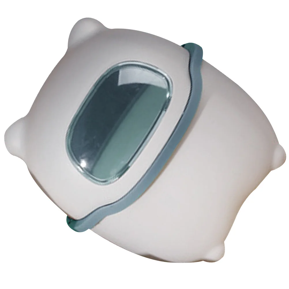 

Mini Desktop Trash Can Creative Bear Design Flip Top Lid for Table Use Small Space Saver Garbage Bin Organizer for Home Office