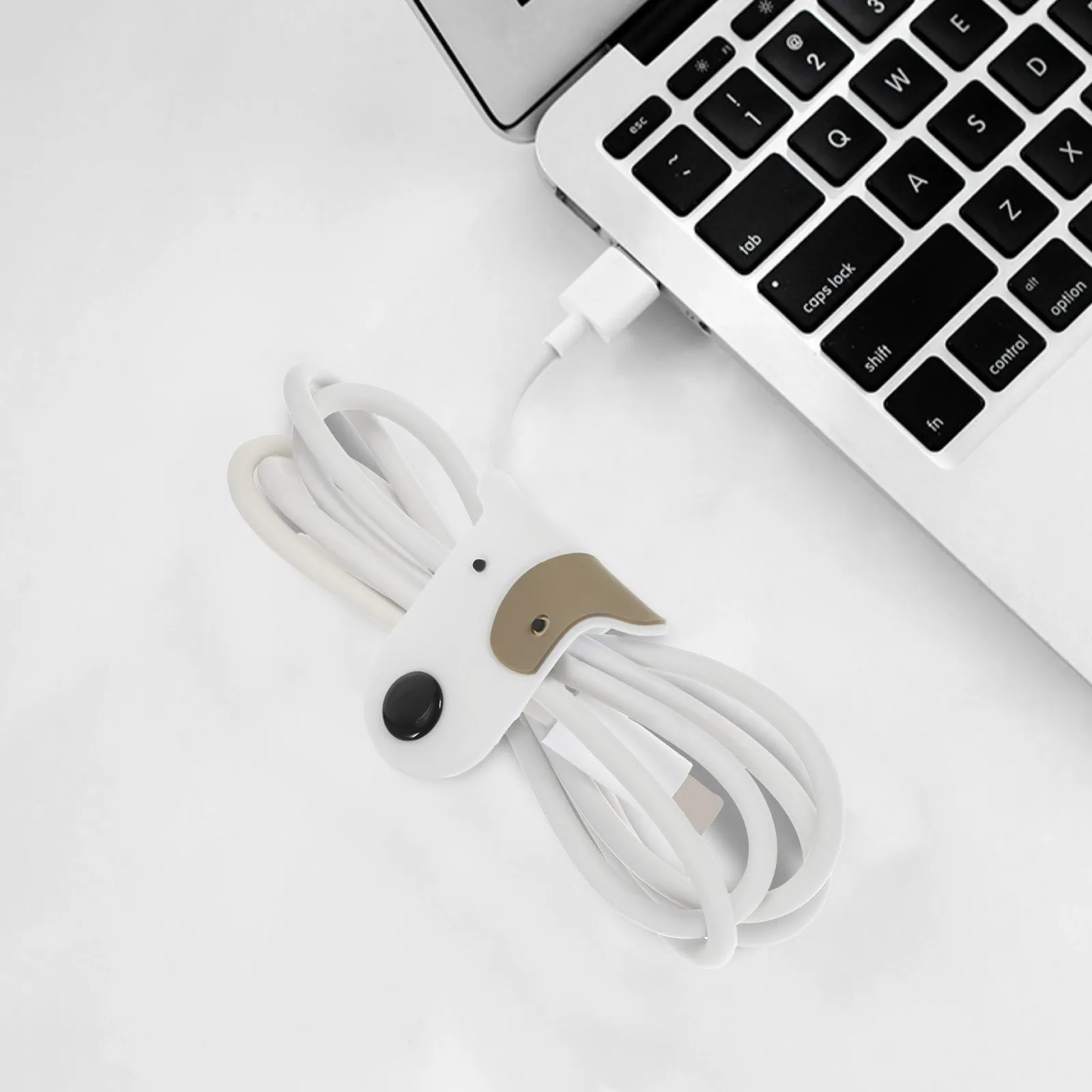 2Pcs Animal Theme Cable Winder Rubber Earphone Organizer USB Cord Holder Bag Friendly Compact Cable Manager