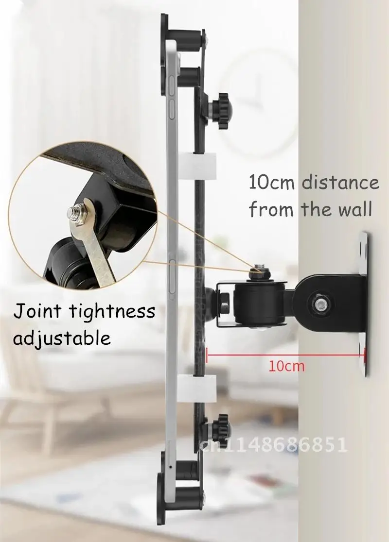 حامل لوحي مثبت على الحائط ، دوران ، حامل أقراص ، زاوية ، دعامة إمالة 90 درجة ، 7-13 بوصة ، تابلت ، كمبيوتر لوحي