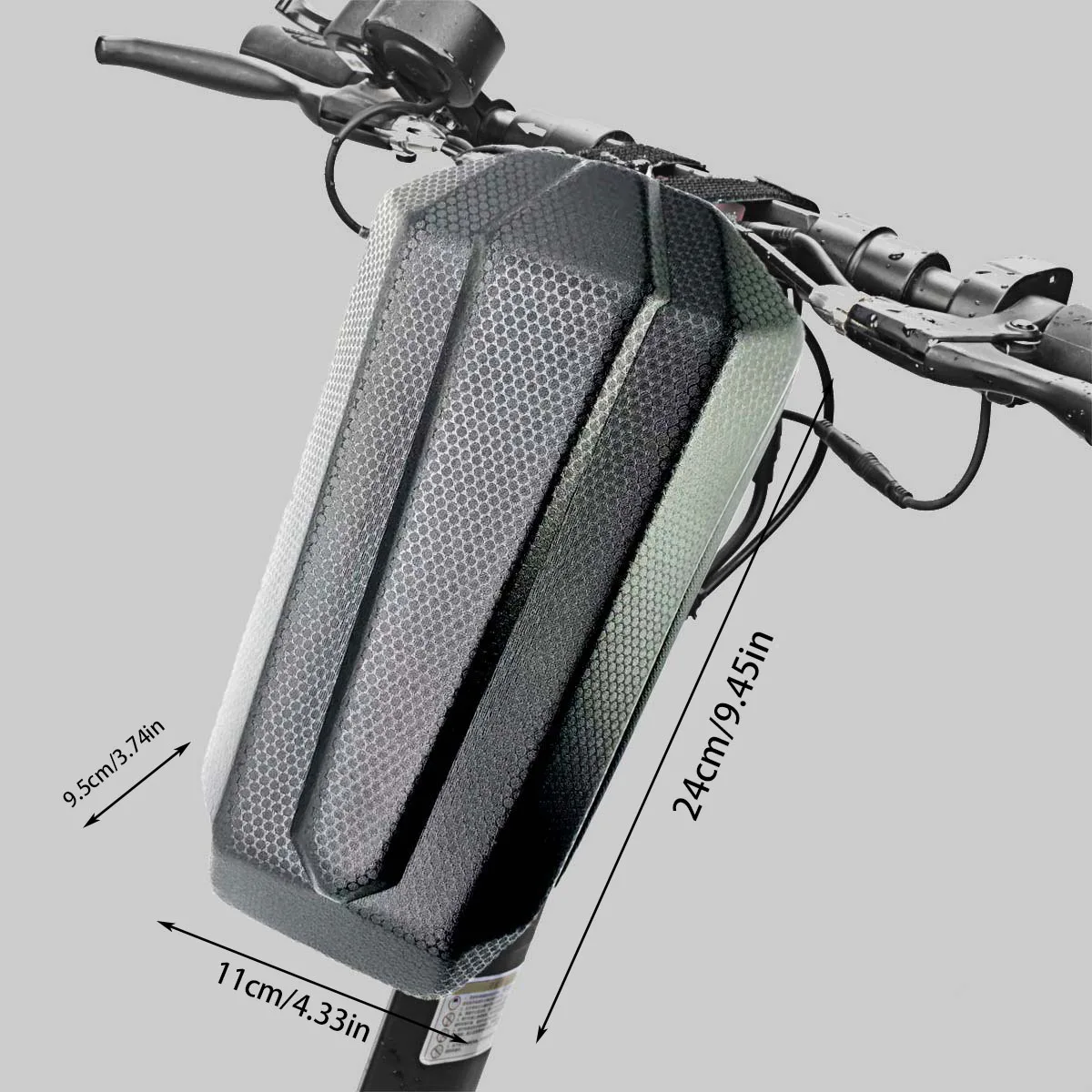 Hartschalen-Tasche für Elektroroller, Vordertasche, Faltrad, Balance-Bike-Hängetasche Zubehör, Lenkertasche, Aufbewahrungstasche, Motorrad – Detail 4