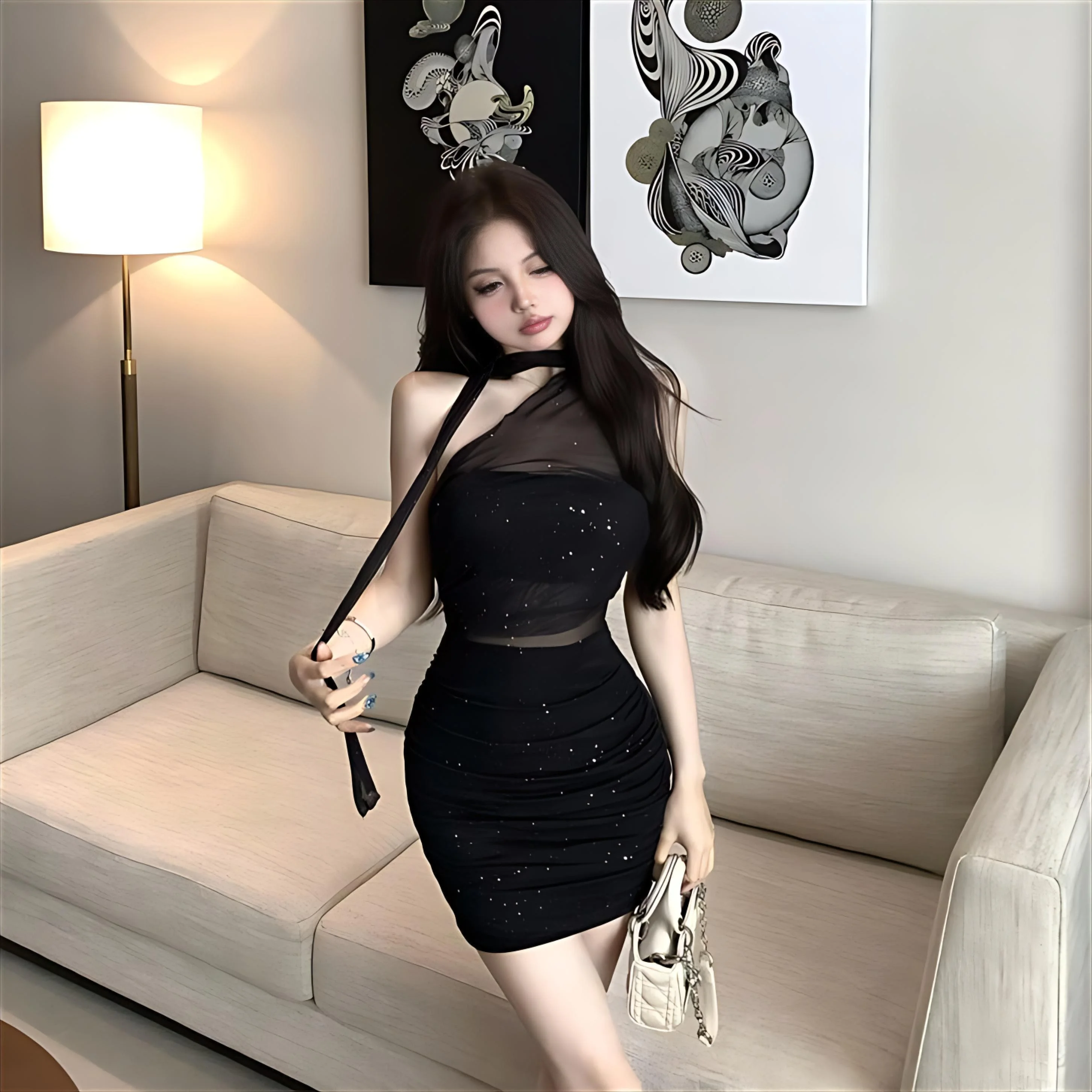 Robes femmes robe Harajuku printemps maille plissée à la main Streamer brodé couches taille basse princesse fête d'anniversaire Fairycore