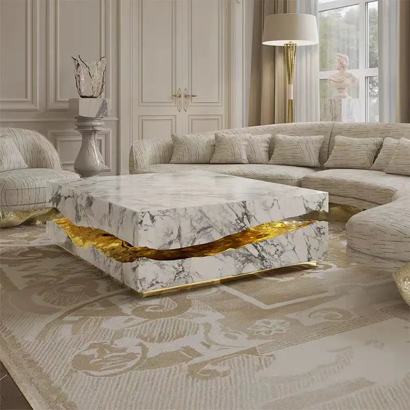 Italian light luxury custom coffee table fashion creative model room living room designer coffee shop tea table