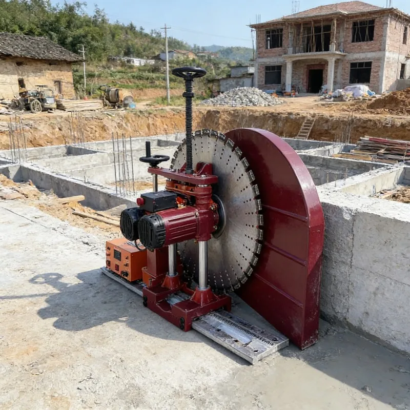 Diamond Blade Wall Saw Machine Hydraulic 600TM For Reinforced Concrete Cutting Heavy Duty Professional Hydraulic Powered Gear