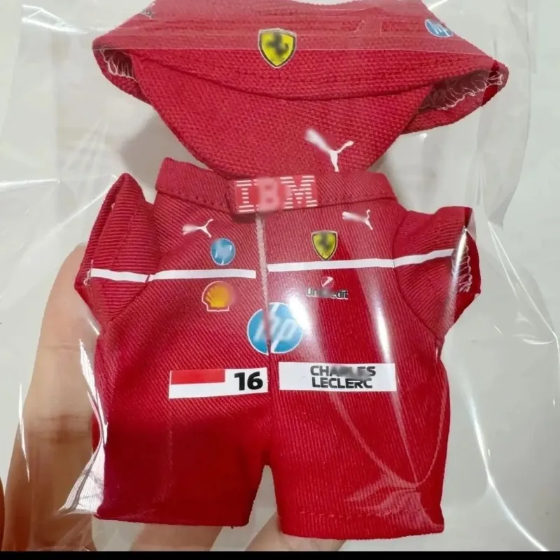 

Only Clothes for Labubu 17cm V1 V2 V3 Red F1 Racing Suit Set Pendants Outfits Accessories Outfits Accessories Without Dolls