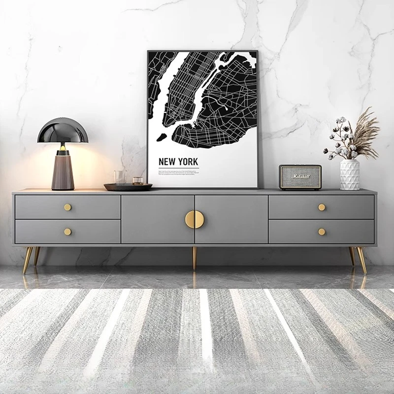 

Universal Cheap TV Stand Cabinet Gold Minimalist Designer TV Stand Black Modern Meuble Television Salon Living Room Furniture