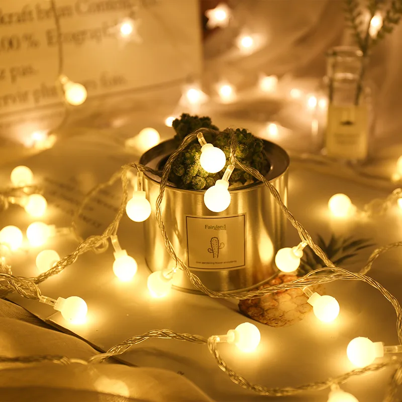 LED Star String Lights Christmas Garland Battery USB Powered Fairy Light For Party Home Garden Wedding Garland Xmas Tree Decor