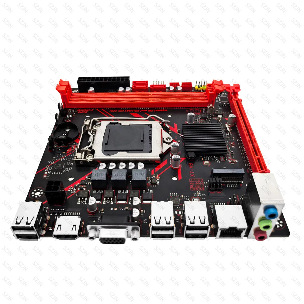 مجموعة اللوحة الأم H81 MINI ITX معالج LGA 1150 مع مبرد وحدة المعالجة المركزية DDR3 16G يدعم الذاكرة M2 NVME طقم مكتب استهلاك منخفض للطاقة