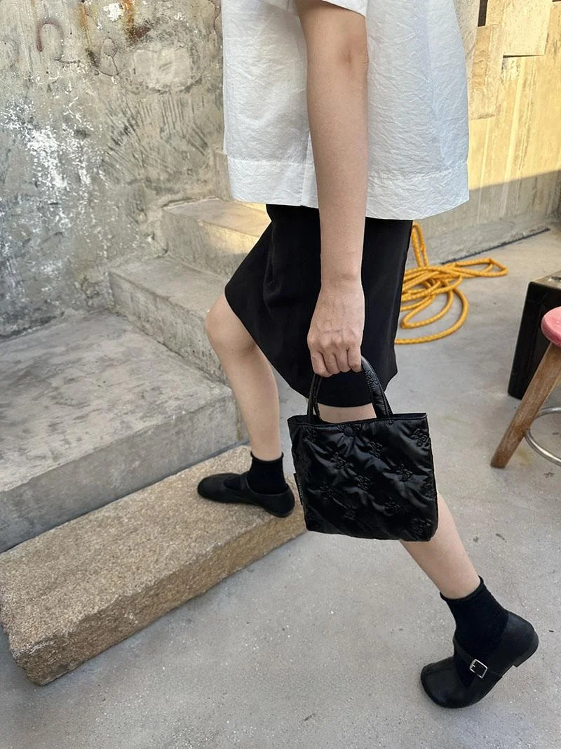 

Милая черная сумка через плечо с узлом, маленькая портативная практичная женская сумка, универсальная повседневная сумка из искусственной кожи