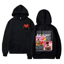 Sudadera con capucha de rapero Bad Bunny Un Verano Sin Ti para hombre y mujer, ropa de calle masculina, Estilo Vintage, Hip Hop, Rap, Y2k