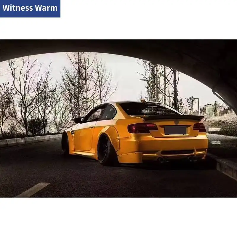 For E92 E93 M3 Wide Car Body Kit Car Wheel Eyebrows Front Lip Rear Wings Spoiler For BMW E92 E93 M3 2006-2010 Car modification view 5