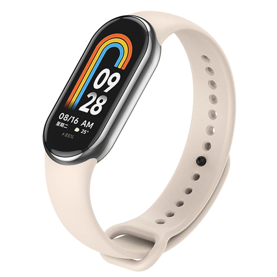 Siliconen Band Voor Xiaomi Mi Band 10 9 8 Polsband Sport Armband Polsbandjes Voor Mi Band 8/9/10 Smartwatch Accessoires