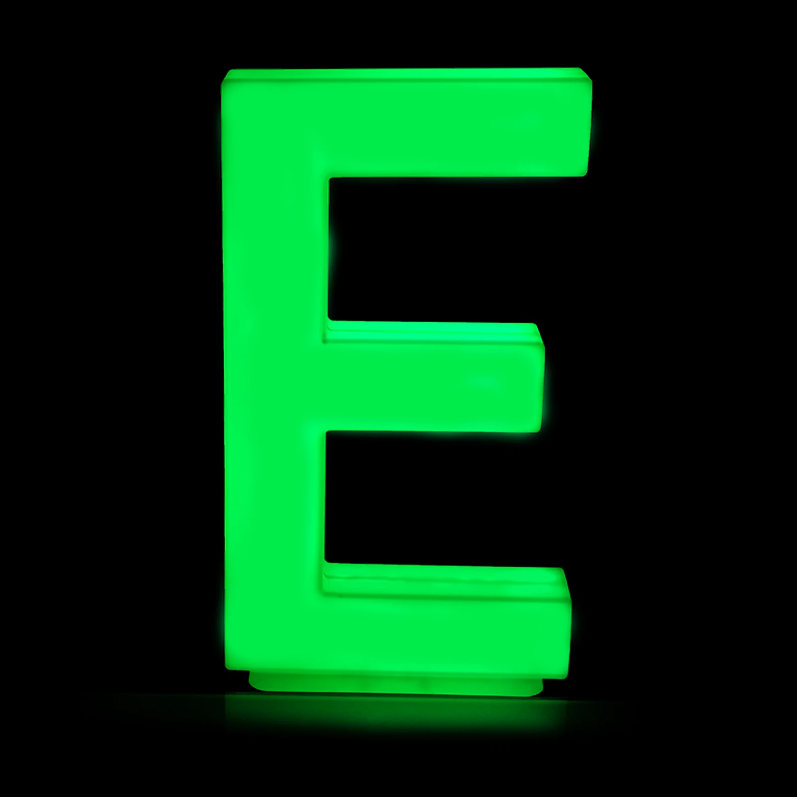 Figurine Lights LED Letter E 46.5 x10x81CM Art Decor Light Park Birthday Festival Christmas Decor Wedding Riq-E