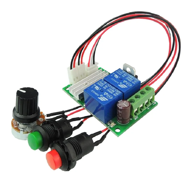 Controlador de velocidade do motor dc 6v 12v 24v pwm, interruptor para frente e para trás, atuador linear, controlador de motor, controle de velocidade ajustável