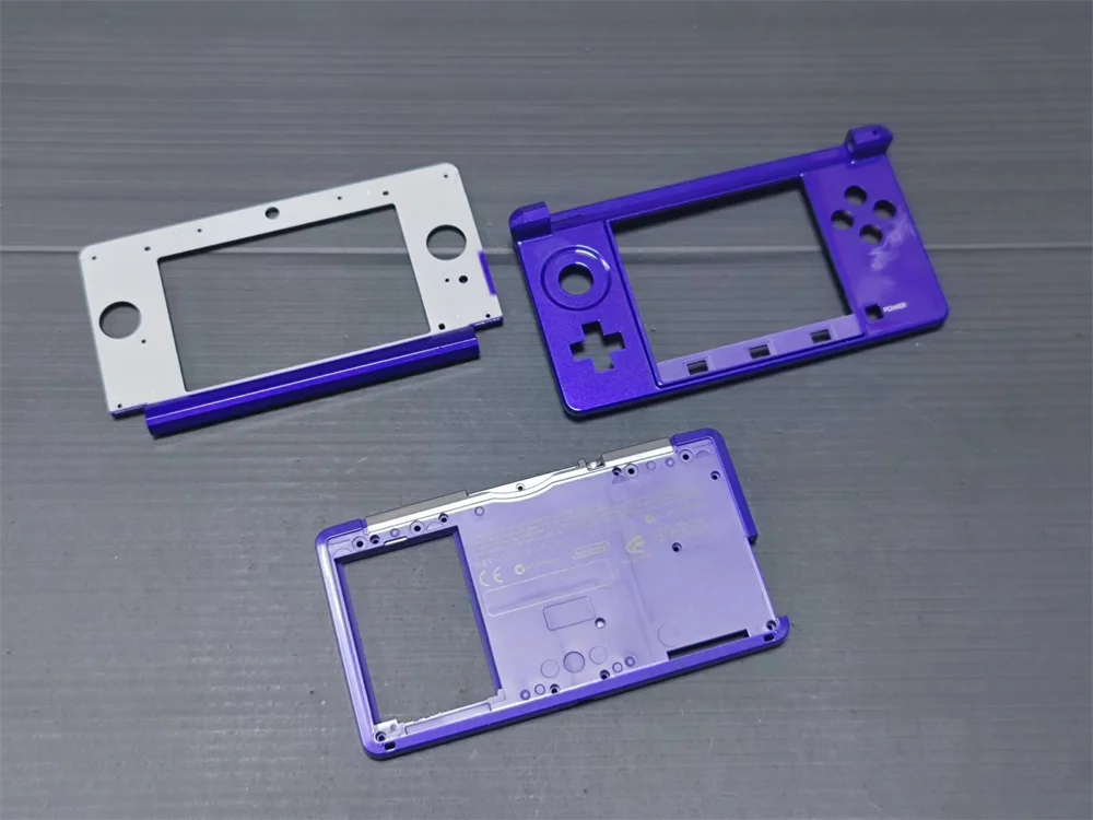 Original nuevo para consola pequeña 3ds, funda BCD, juego de marco de plástico de 3 uds.