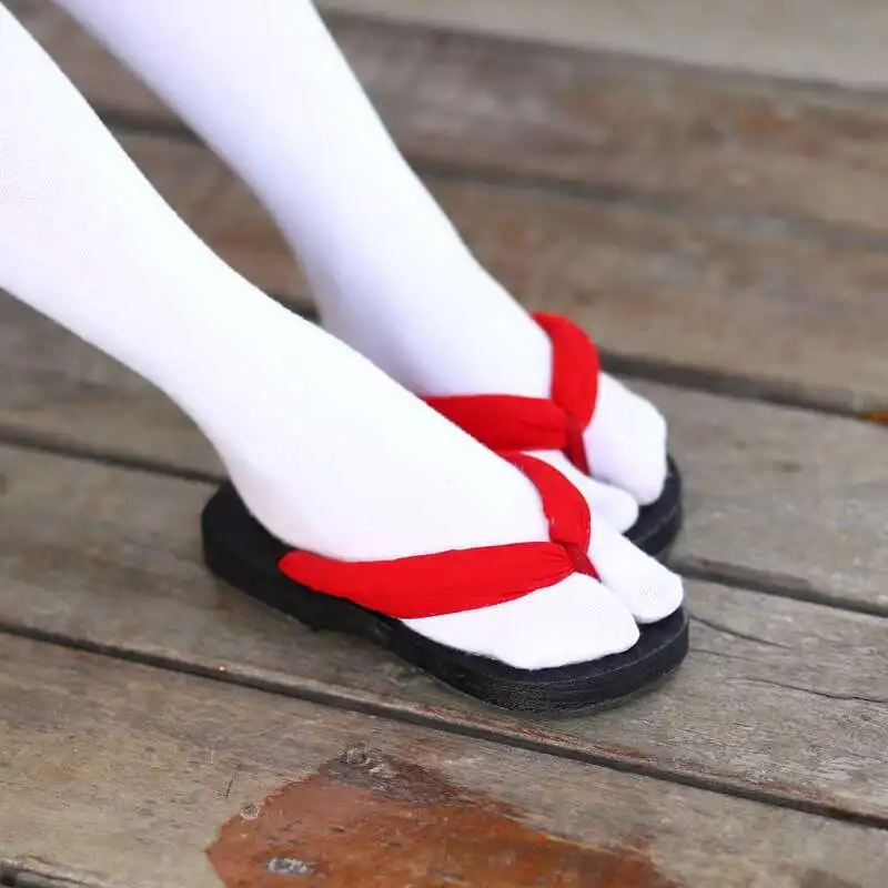 Women's Japanese Style Sandals Slippers Cosplay Japanese Flip-Flops Thick Sole Wooden Slippers Summer High Heels Japanese Style