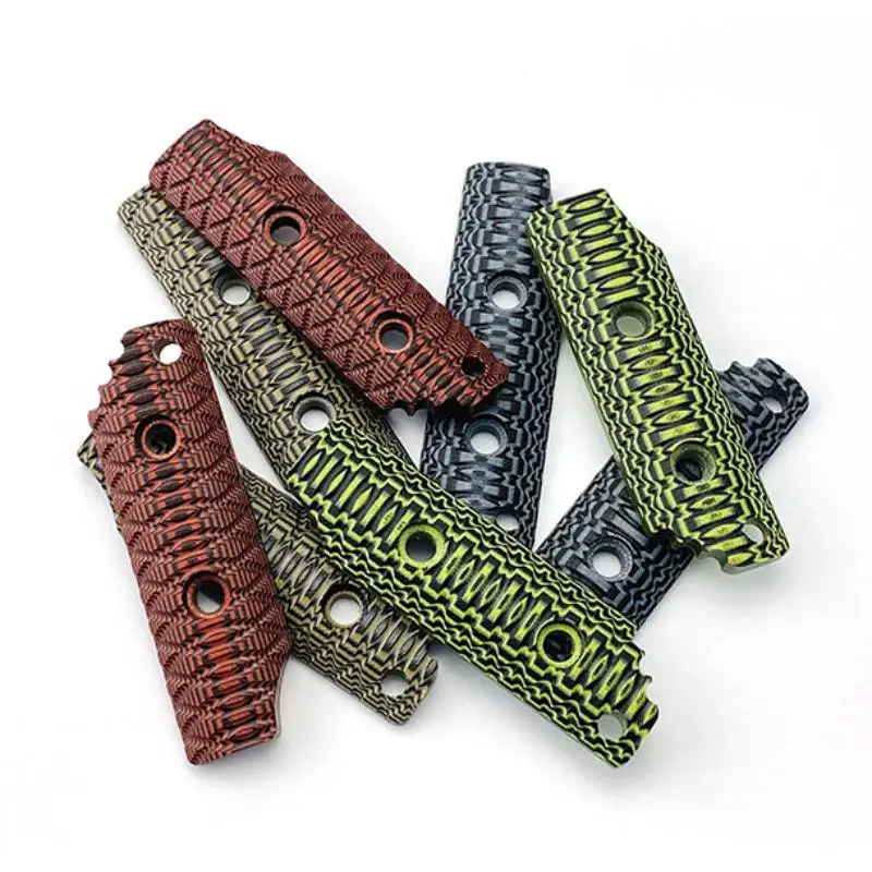 1 زوج 10 ألوان G10 صغيرة الحجم Frag القبضات ل Strider SA SA-L DB DB-L PR LD DL EB/DB صغيرة الحجم شفرات ثابتة مقبض الموازين DIY بها بنفسك