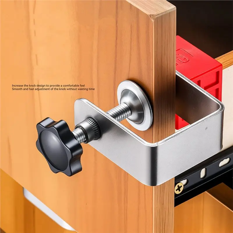M11K-Large Panel Mounting Auxiliary Jig Furniture Adjustable Drawer Fixing Clip High Drawer Panel Quick Installation Clamp