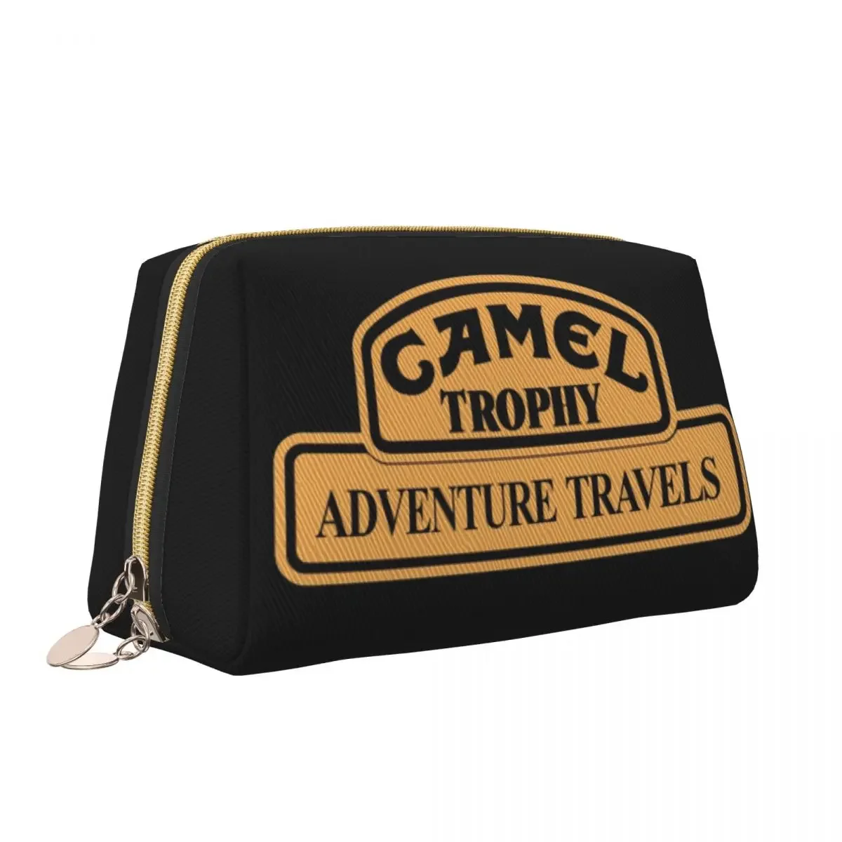 Custom Camel Trophy Travel Cosmetic Bag Women Toiletry Makeup Organizer Lady Beauty Storage Dopp Kit