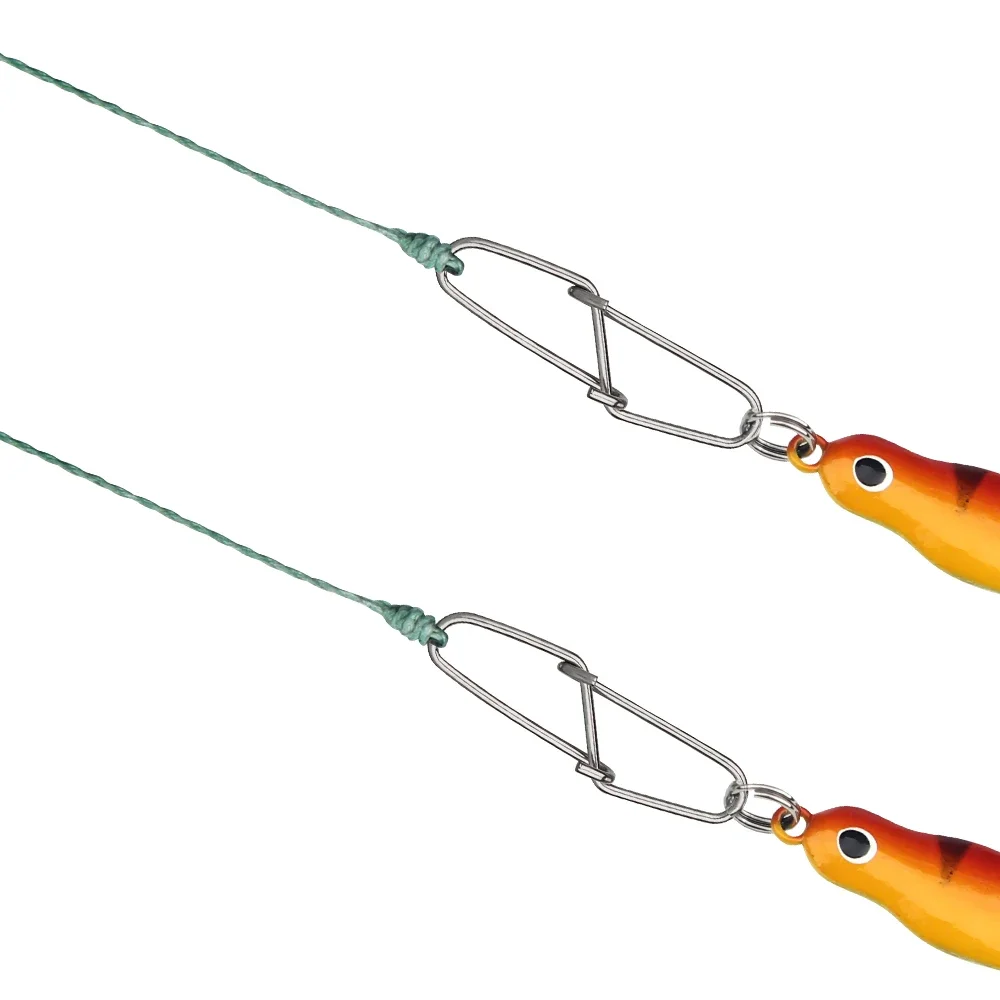 DNDYUJU 50pcs Stainless Steel Diamond Pin Fishing Swivel Snap Fishing Lure Pin Fishing Lure Connector Fishing Accesories