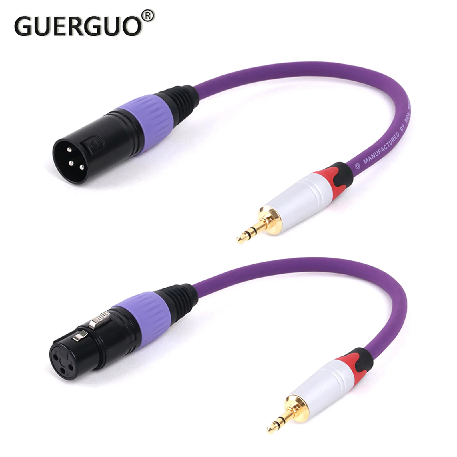 

1PC 3.5mm(1/8) Male TRS Jack to XLR Female/Male Plug Cable Audio Cable For Guitar Microphones Speakers Sound Consoles Amplifier