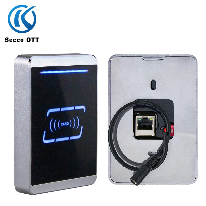 

Waterproof TCP/IP network card reader Ethernet mifare metal reader RJ45 port rfid reader 13.56mhz access control system Stable