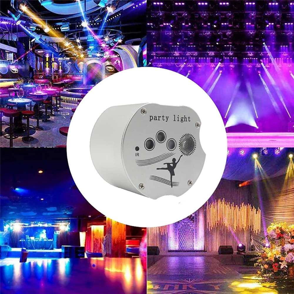 Mini Voice Control RGB DJ Disco Licht USB Bunte Dreh Fernbedienung Flash-LED Laser Urlaub Bühne Projektor Wirkung Licht