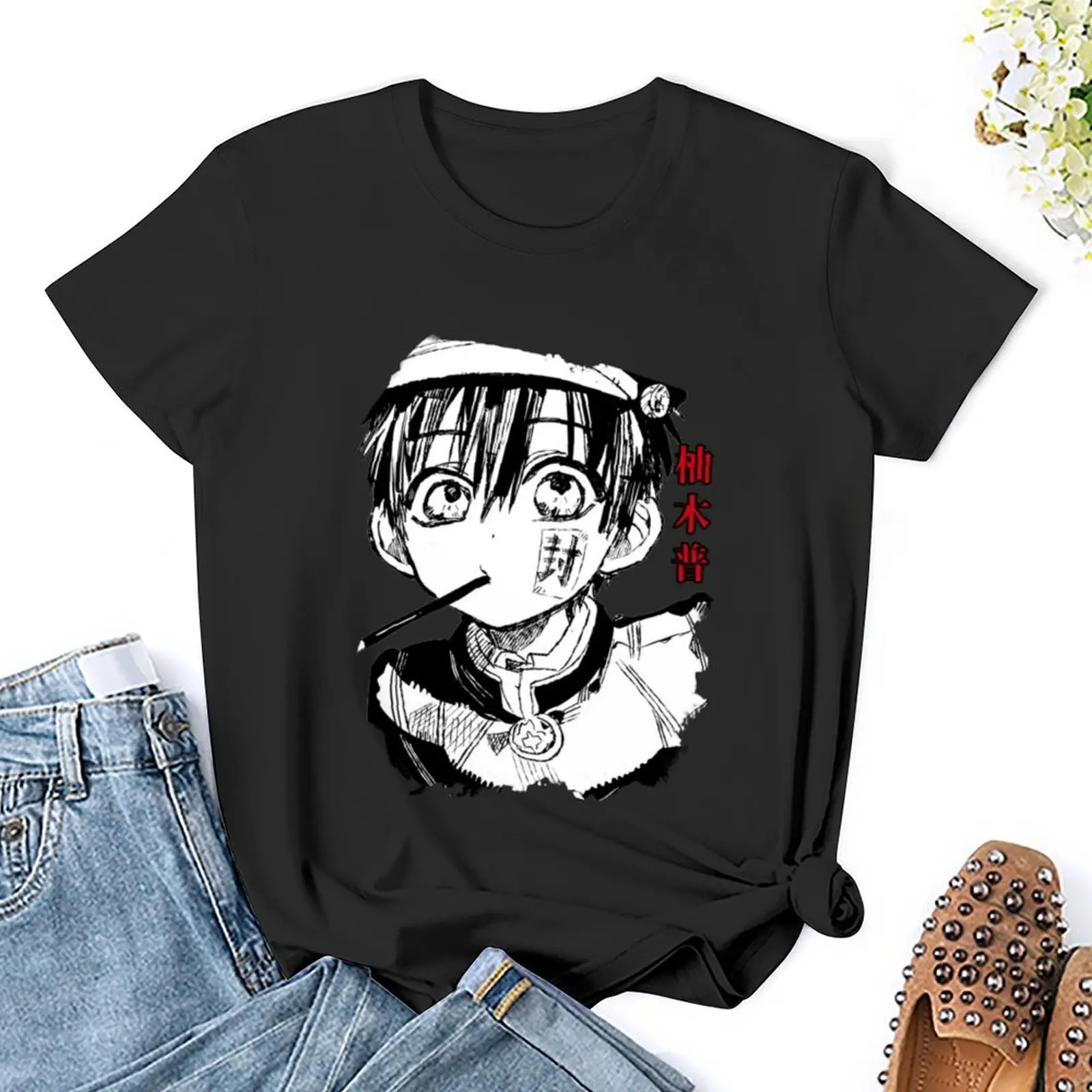 Hanako Kun T-Shirt Kawaii Kleding Tops Oversized T-Shirts Voor Vrouwen Grafische T-Shirts Grappig