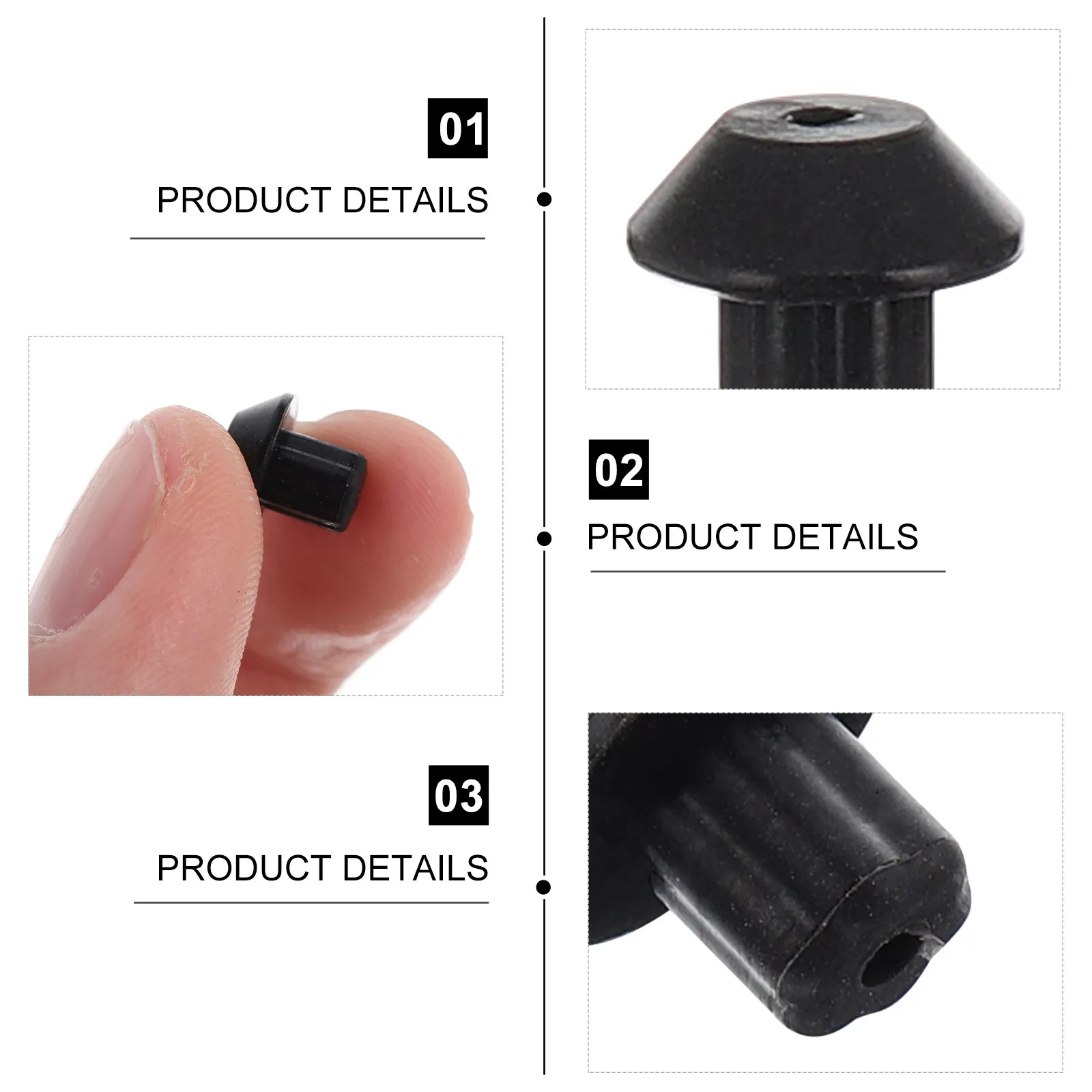 48Pcs Gas Range Burner Grate Foot Rubber Replacement Parts for Stove Cooker Protecting Cooktop from Scratches Leveling Grate