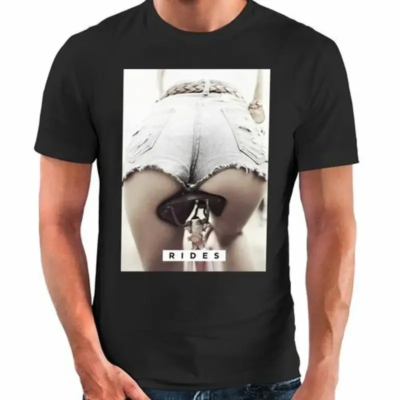 Men's Women Women Back Bike Inscription Rides Fashion TShirt