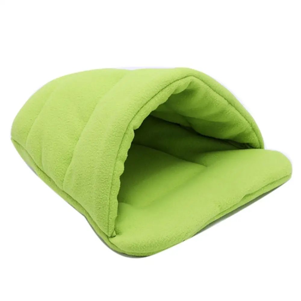 Warm Cozy Thick Fleece Dog Cat Tent Cave Nest Bed Slipper Shape Pet Sleeping Bag Slipper Dog Bed Cuddler Burrow House Hole Nest