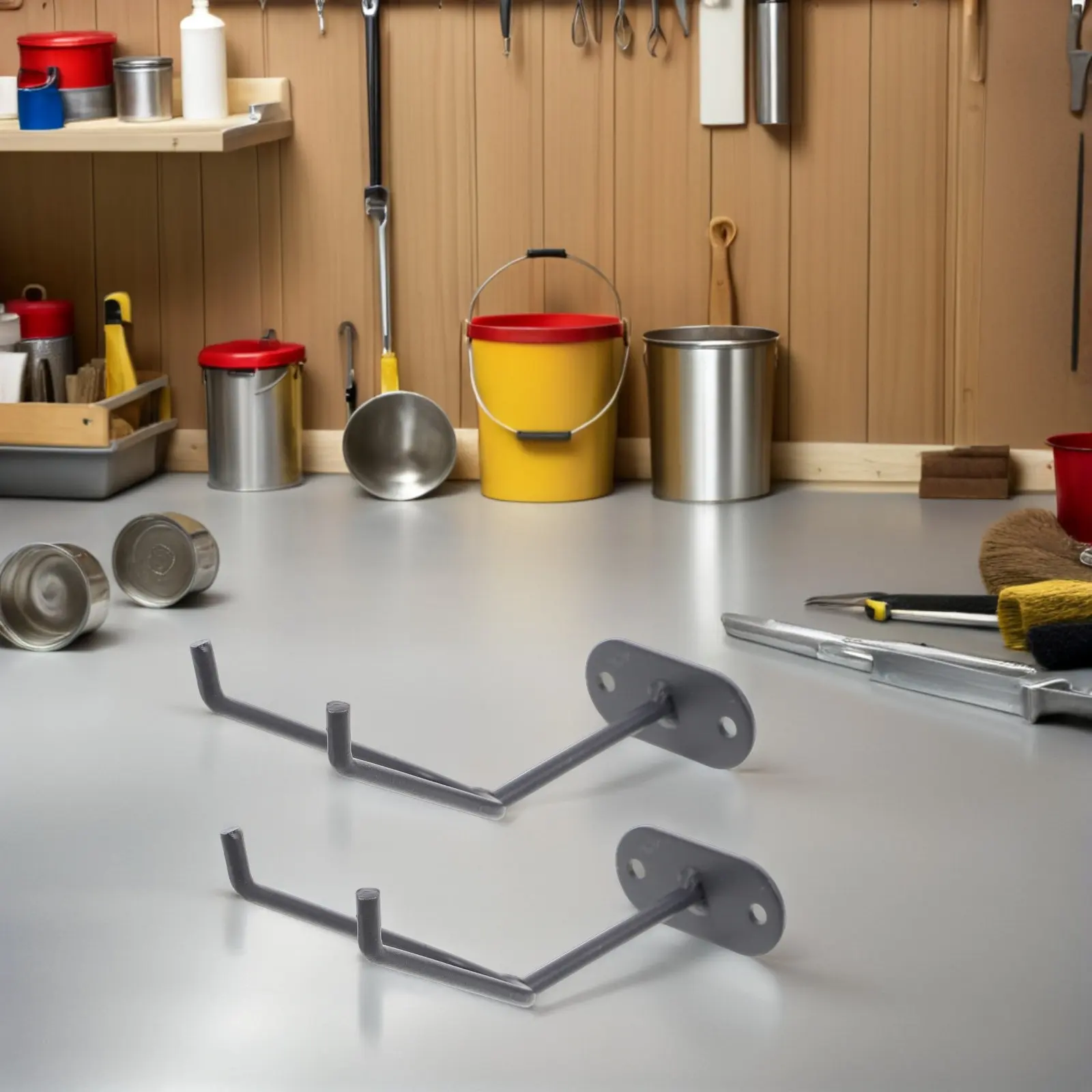 3Pcs Wall Mount Spray Gun Holder Paint Rack U Shaped Hooks Spray Bottle Storage Stand Paint Sprayer Organizer Sprayer Holder