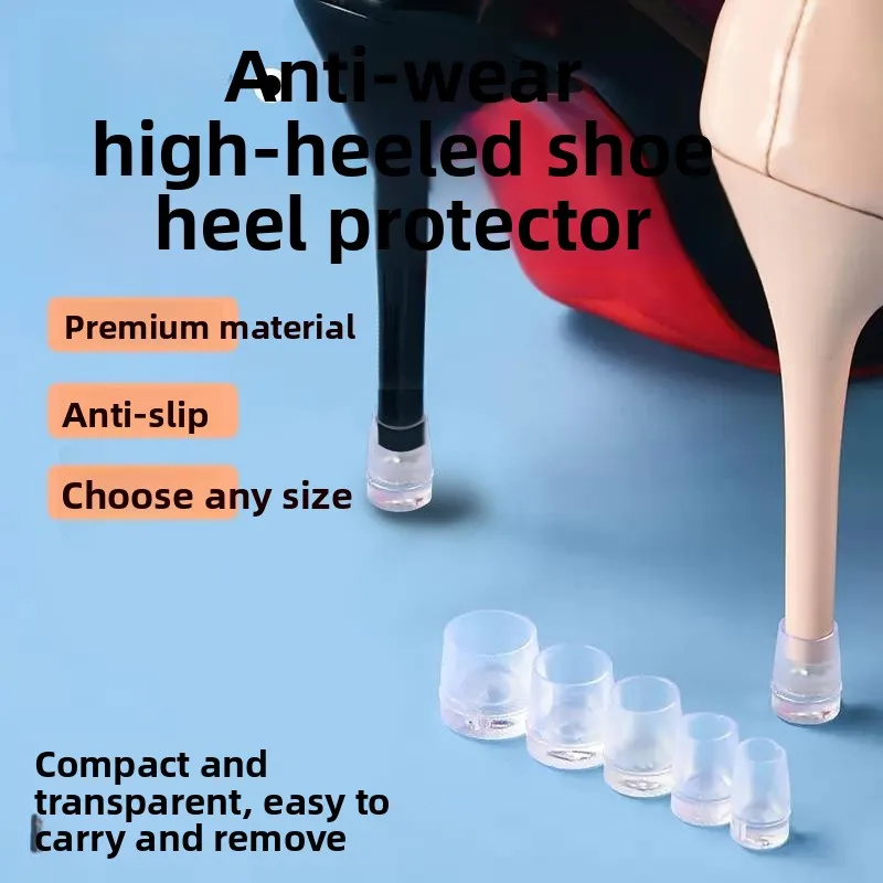 High Heel Shoe Replacement Base Quiet Wear-Resistant Anti-Slip Protection Cover Thin Heel Nail Anti-Slip Repair Heel Cover