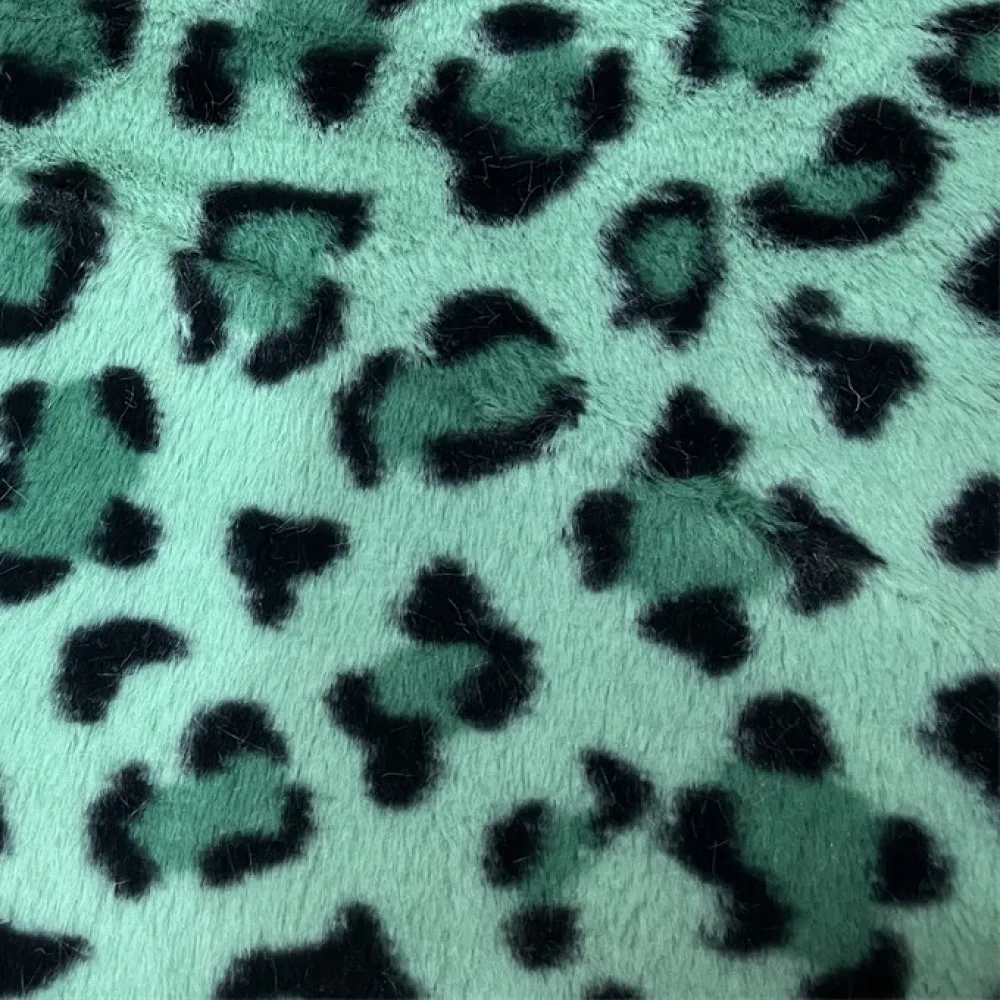 2024 New 160x90cm Skin-friendly Soft Faux Fur Fabric 100% Polyester Minky Fabric DIY Handmade/apparel Leopard Print Plush Fabric