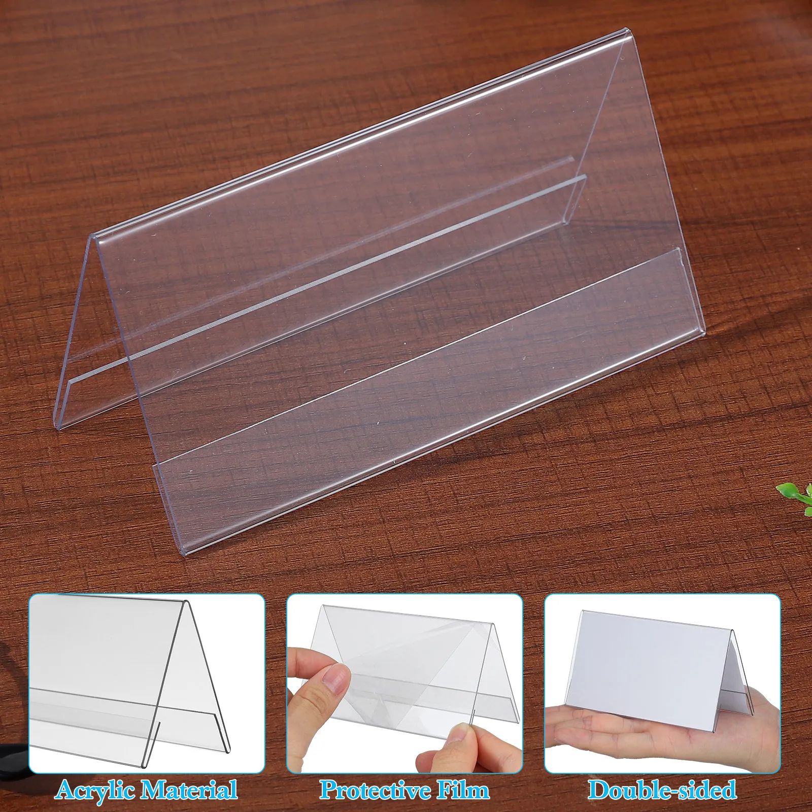 10 Stück Acryl-Tischkartenhalt – Desk Name Plate Bewertung und Preis