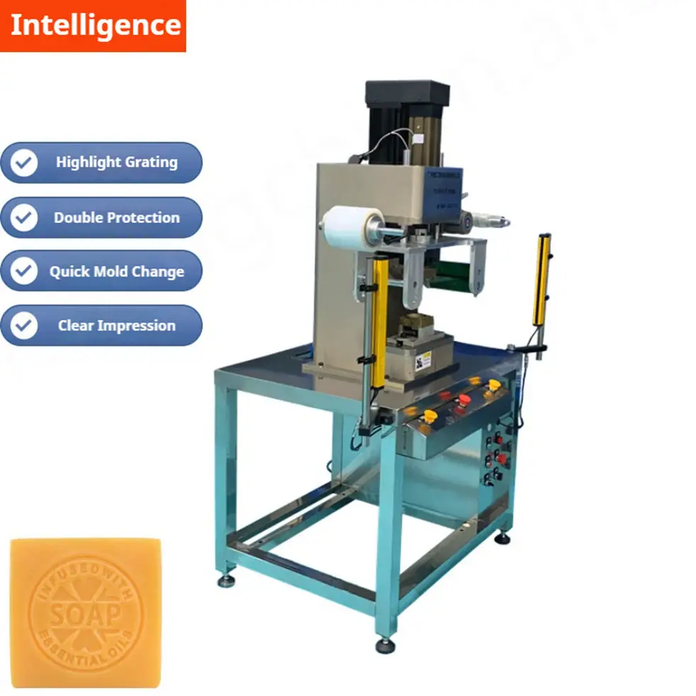 Label Forming and Hot Stamping Machine Soap Making Press Semi Automatic Soap Stamper Stamping Machine Soap Making Machines