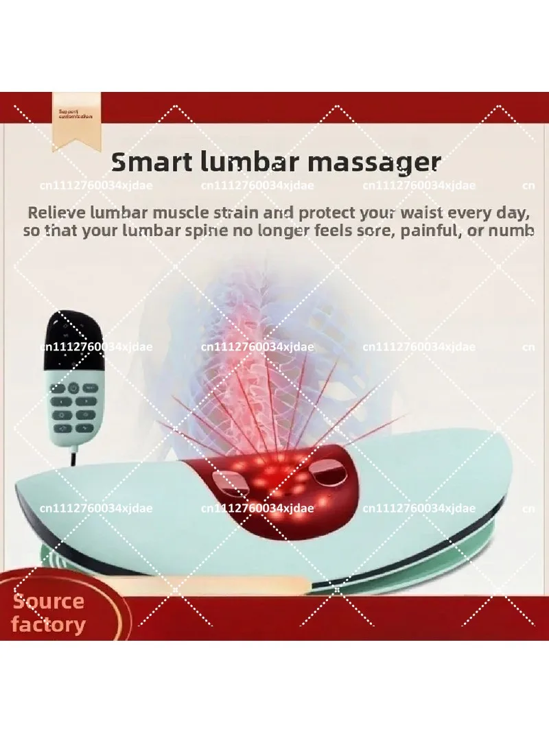 Smart Lumbar Massager with Curvature Soothing Traction for Back Pain Relief